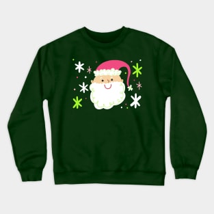Christmas Cute Santa Claus - Vintage Kris Kringle Merry Christmas Happy Holidays Crewneck Sweatshirt